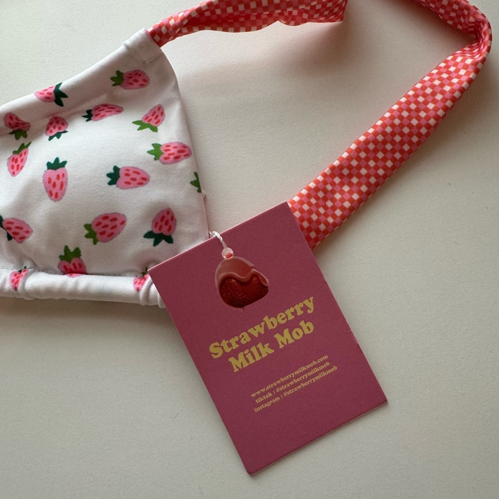 STRAWBERRY MILK MOB Strawbaby Bikini Bandeau Top - Picture 4 of 9